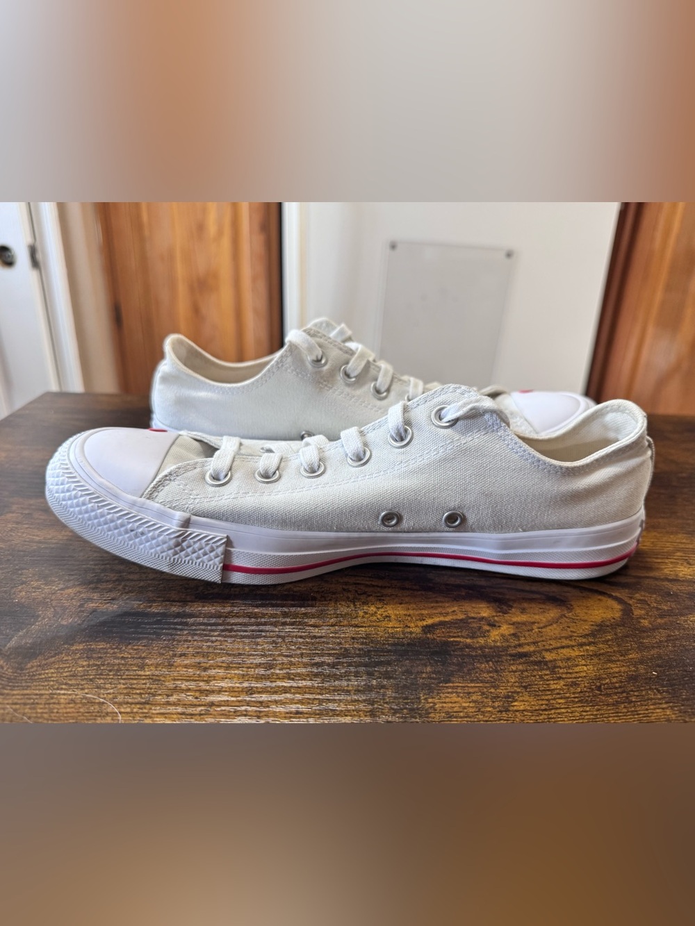 Converse Chuck Taylor All Star Low "Love Fearlessly" Sneakers White Size 10 - Picture 10 of 12